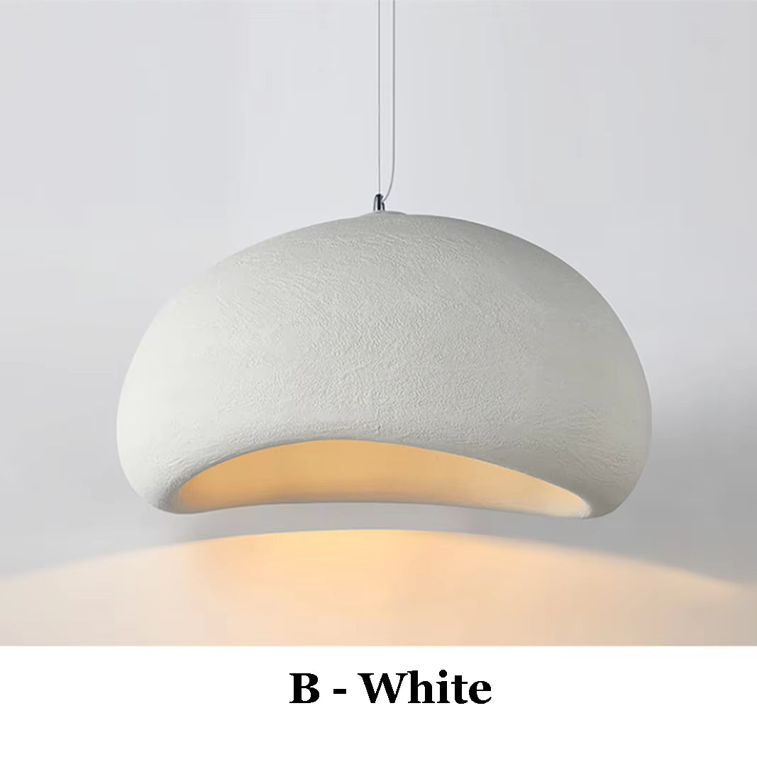 Japanese Wabi Sabi Modern LED Pendant Chandelier for Dining, Living Room, Bedroom, and Bar - E27 Hanging Light Fixture