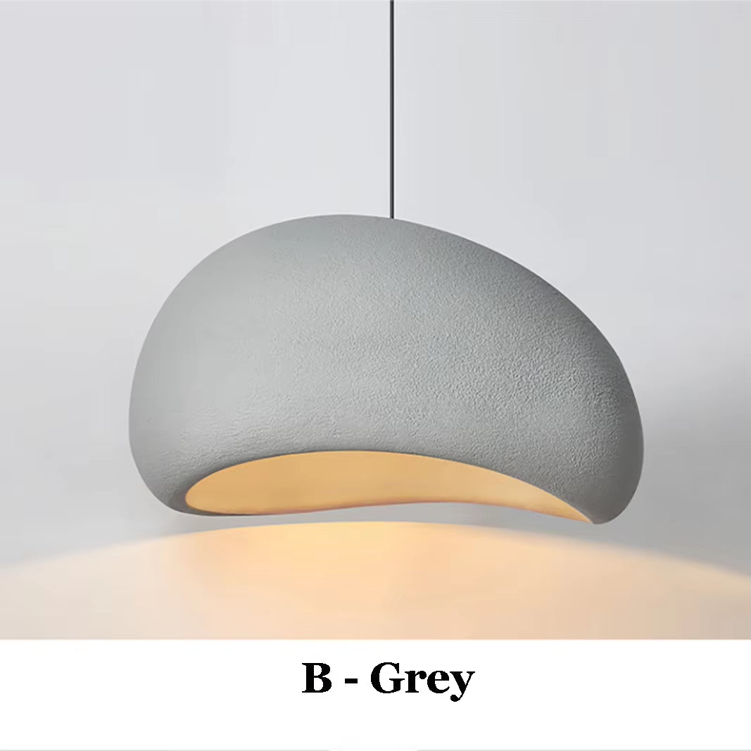 Japanese Wabi Sabi Modern LED Pendant Chandelier for Dining, Living Room, Bedroom, and Bar - E27 Hanging Light Fixture