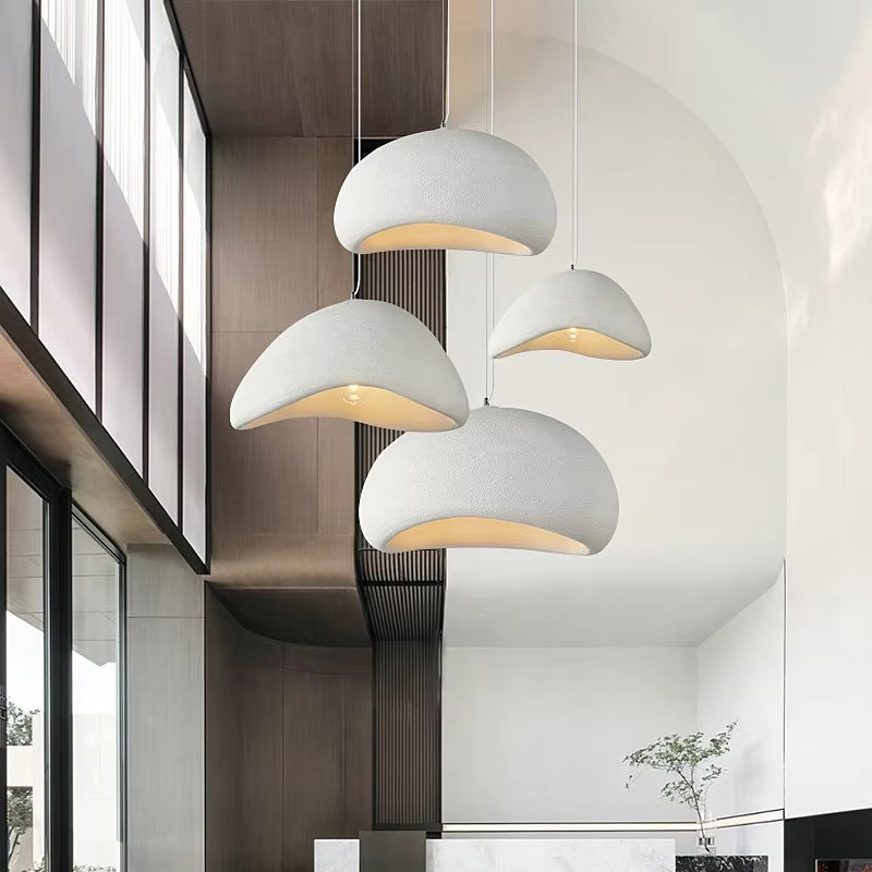 Japanese Wabi Sabi Modern LED Pendant Chandelier for Dining, Living Room, Bedroom, and Bar - E27 Hanging Light Fixture